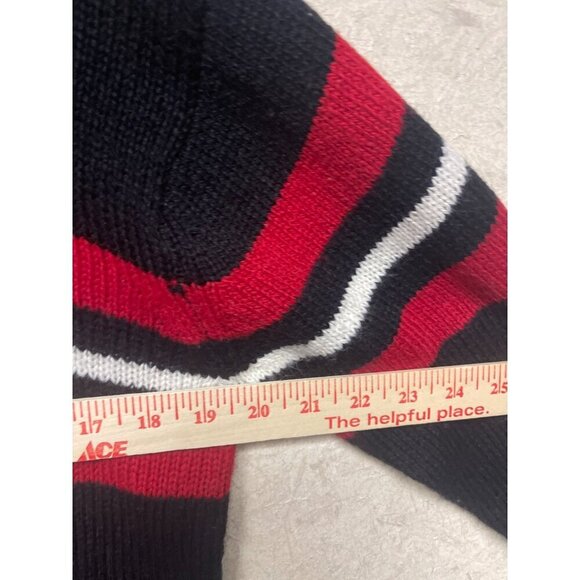 VTG Mickey Mouse Unlimited Acrylic Wool Blend Black Red Sweater Men's Medium - Picture 5 of 8